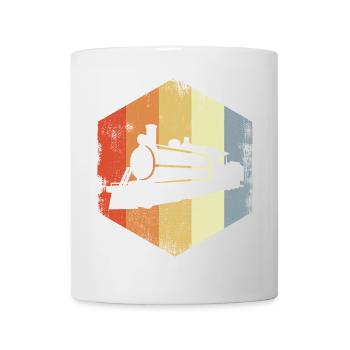 Retro Steam Locomotive - Mug - white - Front