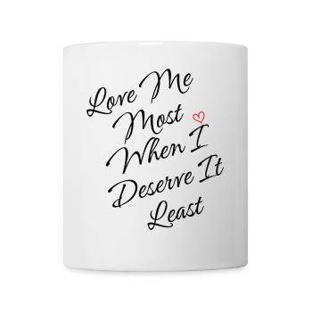 Skurriles Herzlinien-Kunstdesign - Tasse - Weiß - Vorne