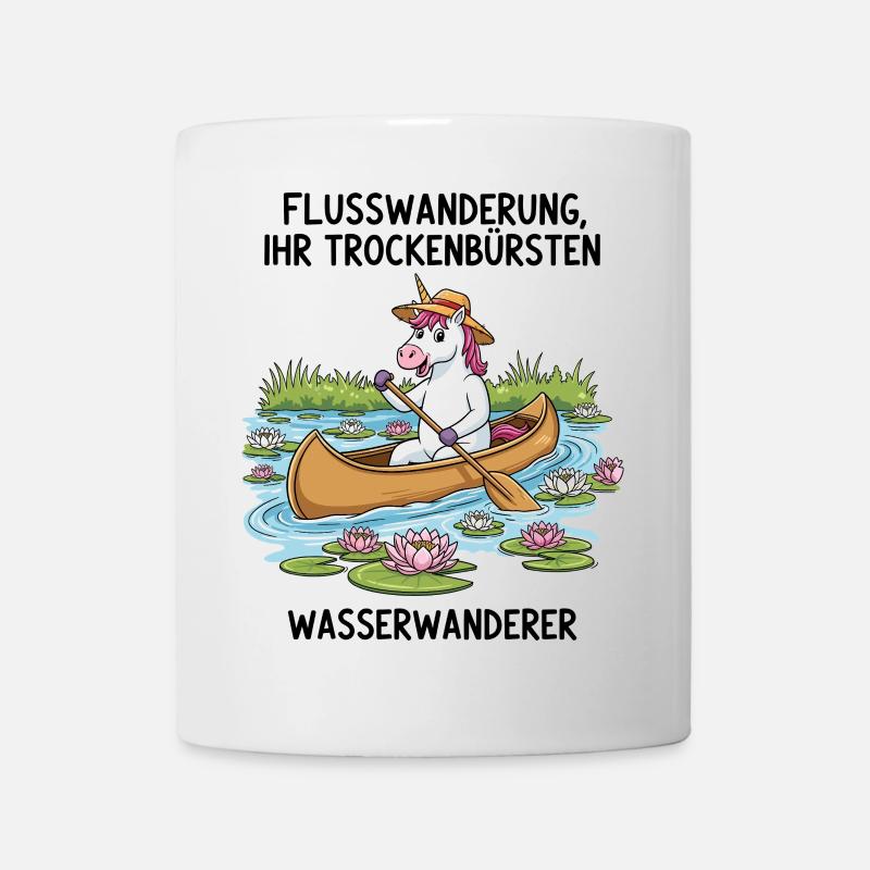 Einhorn Kanufahrt - Tasse - Weiß