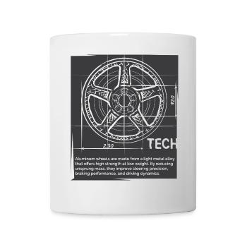 Tuning Cars and Rims - Wheel Illustration - Mug - white - Front