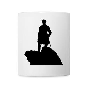 Der Wanderer über dem Nebelmeer Caspar David Fried - Tasse - Weiß - Vorne