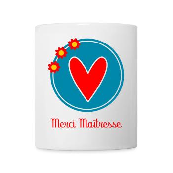 GELIEBTE. MEISTER. VIELEN DANK. DANKE HERRIN. GESCHENK. - Tasse - Weiß - Vorne