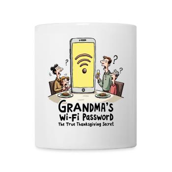 Grandma's Wi-Fi password - Mug - white - Front