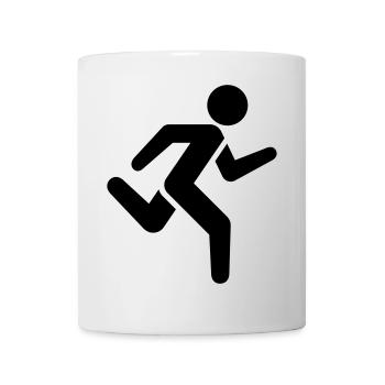 Icône de course à pied | Courir Silhouette Sport - Mug blanc - blanc - Devant