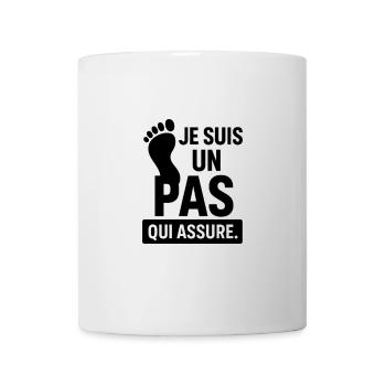 Buntes abstraktes Grafikdesign - Tasse - Weiß - Vorne