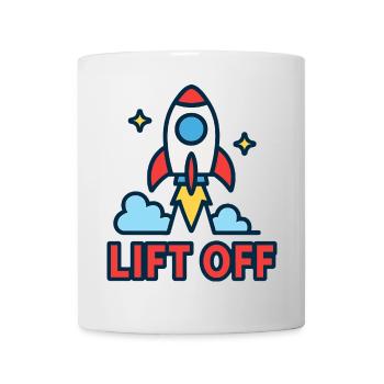 Galaktischer Aufstieg - Raketen Design - Tasse - Weiß - Vorne