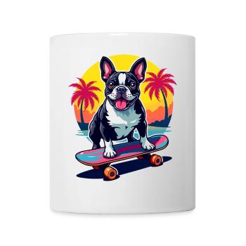 Skater Bulldogge - Tasse - Weiß - Vorne