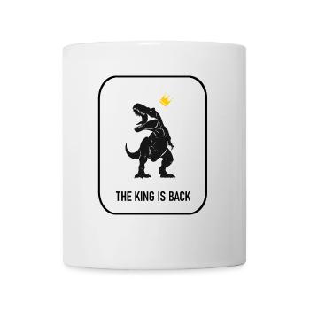 T-rex, Le Roi, Roi, Dinosaure , Le roi est de retour - Mug blanc - blanc - Devant