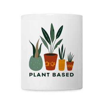 Plant Based Friends Pots - Mug - white - Front