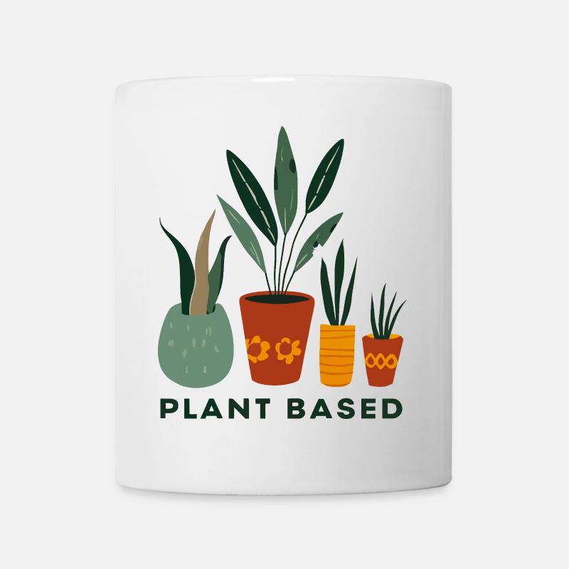 Plant Based Friends Pots - Mug - white