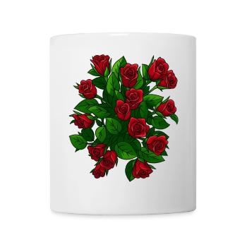 Elegant roses in bloom - Mug - white - Front