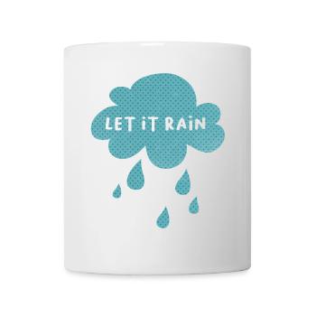 Nuage Que la pluie Pluie Météo Pépinière Points - Mug blanc - blanc - Devant