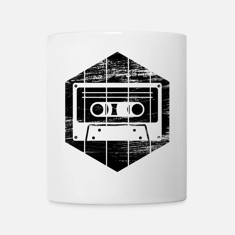 80er Kassette - Tasse - Weiß