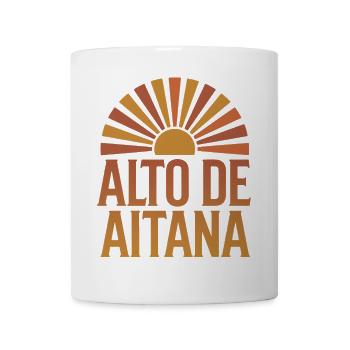 Alto de Aitana Vintage Cycling Art - Mug - white - Front