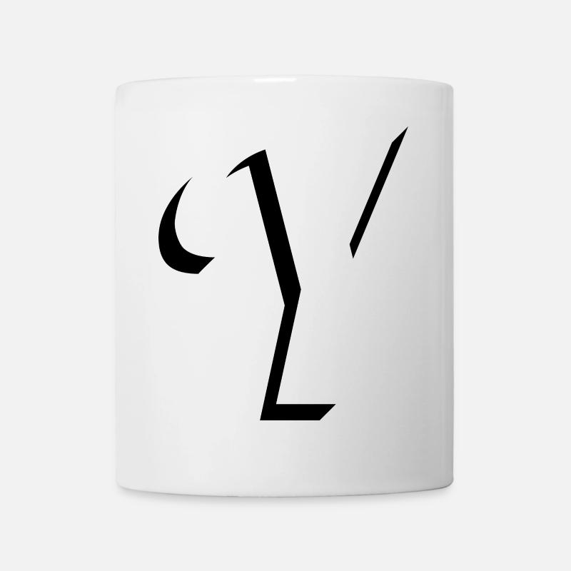 Letter Y, Name, der Buchstabe Y - Tasse - Weiß