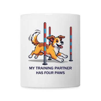 My Training Partner has four Paws - Mug - white - Front