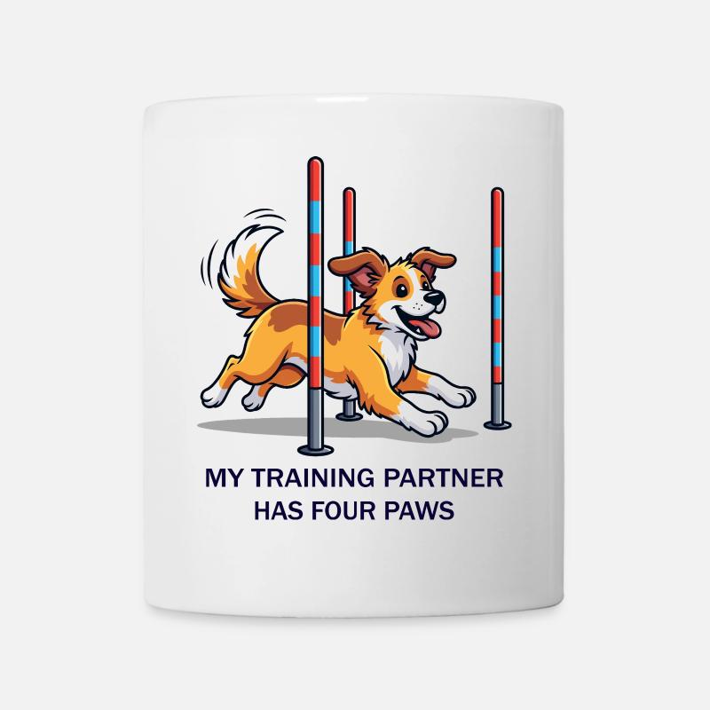 My Training Partner has four Paws - Tasse - Weiß