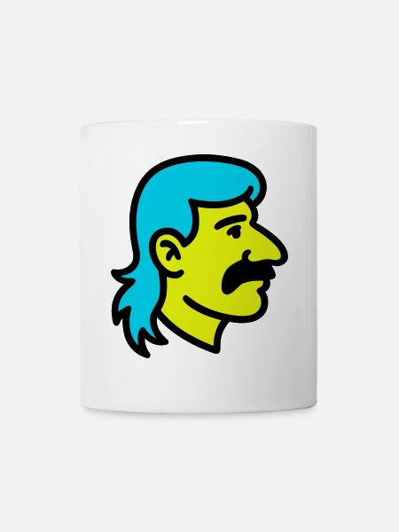 Mullet Man Pop Art - Mug - white