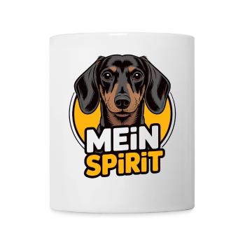 Dackel mein Spirit mein Seelenhund - Tasse - Weiß - Vorne