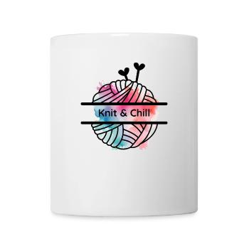 Knit and Chill - Tasse - Weiß - Vorne
