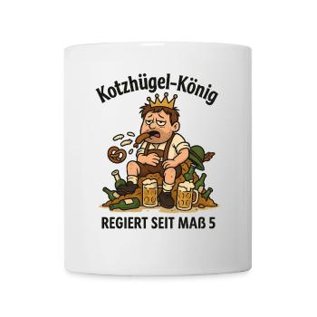 Kotzhügel König - Tasse - Weiß - Vorne