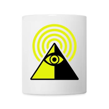 Pyramide Eye - Tasse - Weiß - Vorne