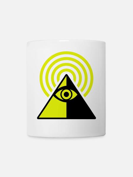 Pyramide Eye - Tasse - Weiß