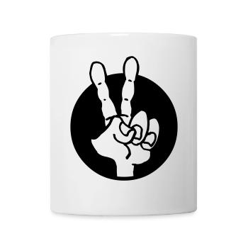 Hand frieden - Tasse - Weiß - Vorne