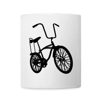 old school retro bike - Tasse - Weiß - Vorne