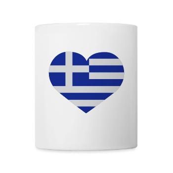 Love Griechenland | Herz | Heart - Mug blanc - blanc - Devant