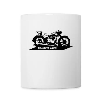 Touren AWO DDR Motorrad - Tasse - Weiß - Vorne
