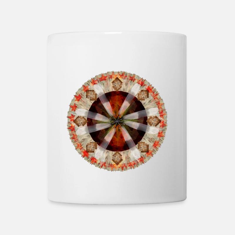 Indianisches Mandala - Tasse - Weiß