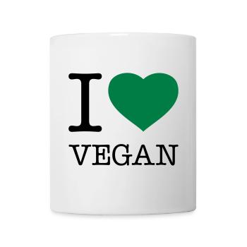 I LOVE VEGAN Veganer - Mug - white - Front