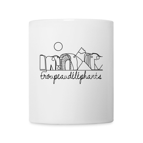 troupeaudelephants - Mug blanc