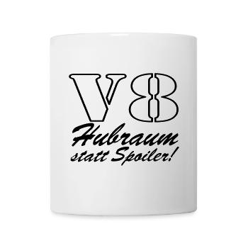 V8,Muscle-Car,Werkstatt,Garage,Auto,Tuning, (25) - Tasse - Weiß - Vorne
