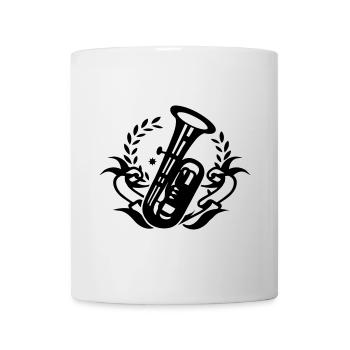 Tuba wind instrument for marching band - Mug - white - Front