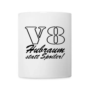 V8,Muscle-Car,Werkstatt,Garage,Auto,Tuning,(25) - Tasse - Weiß - Vorne