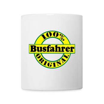 Busfahrer Bus Omnibus 100% Busfahrer Original(25) - Tasse - Weiß - Vorne