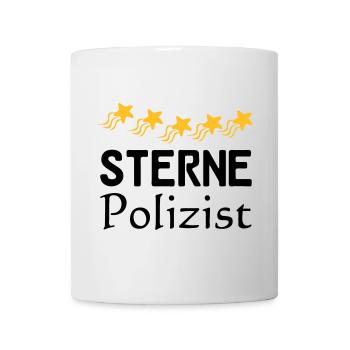 Sterne Polizist Geschenk - Tasse - Weiß - Vorne