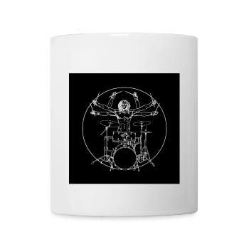 Da Vinci Rocks drums (2) - Mug blanc - blanc - Devant