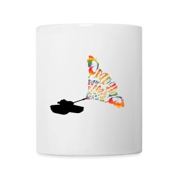 Panzer Schmetterlinge - Tasse - Weiß - Vorne