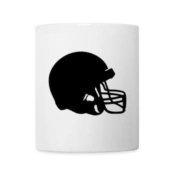 Football Helmet - Mug blanc - blanc - Devant