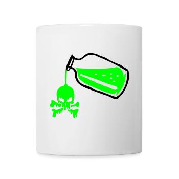 Gift Flasche mit Totenkopf - Tasse - Weiß - Vorne