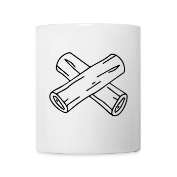 Achtung Vollpfosten - Tasse - Weiß - Vorne