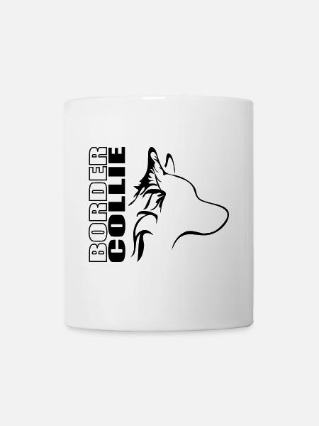 BORDER COLLIE Profil Wilsigns Hunde Hund - Tasse - Weiß