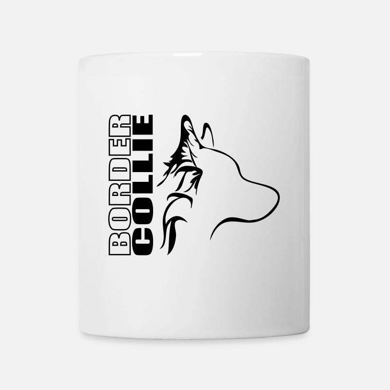 BORDER COLLIE Profil Wilsigns Hunde Hund - Tasse - Weiß