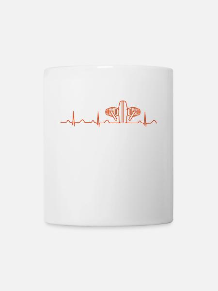 Heartbeat Boxermotor orange - Tasse - Weiß