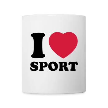 i love sport 2c - Mug - white - Front