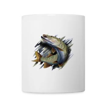 Hecht - Tasse - Weiß - Vorne