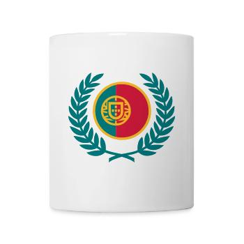 Portugal (flag & laurel wreath) - Mug - white - Front